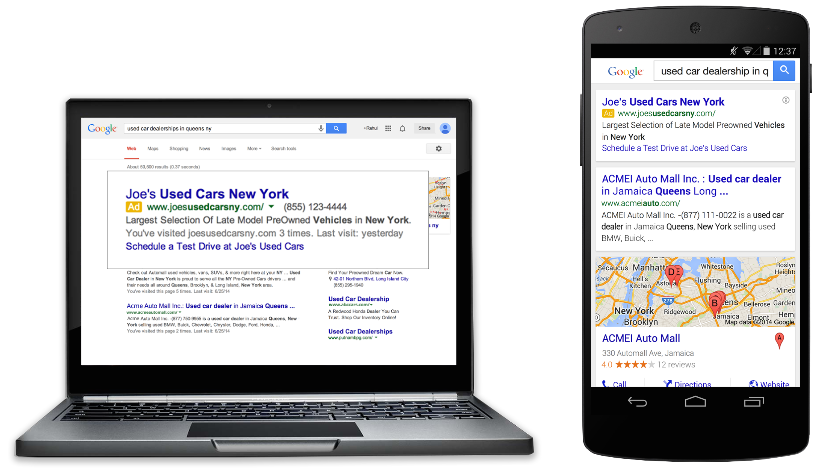Google AdWords Mobil Reklamlar